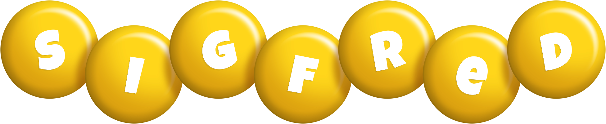 Sigfred candy-yellow logo