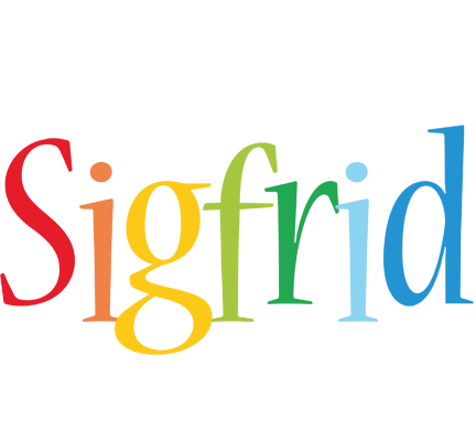 Sigfrid birthday logo