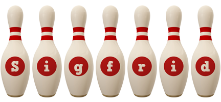 Sigfrid bowling-pin logo