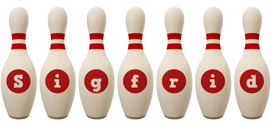 Sigfrid bowling-pin logo