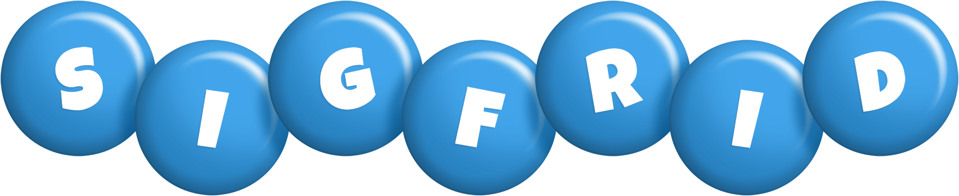 Sigfrid candy-blue logo
