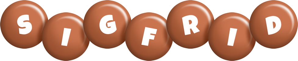 Sigfrid candy-brown logo