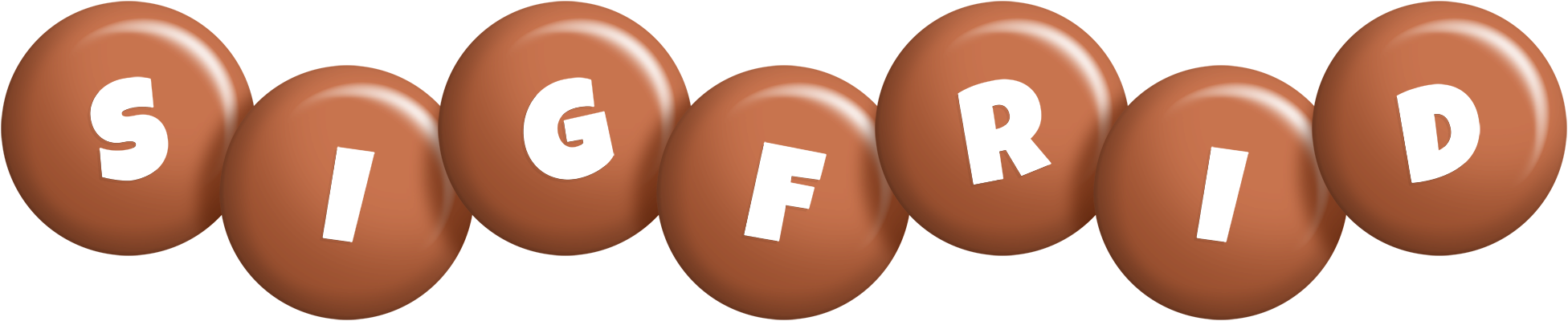 Sigfrid candy-brown logo