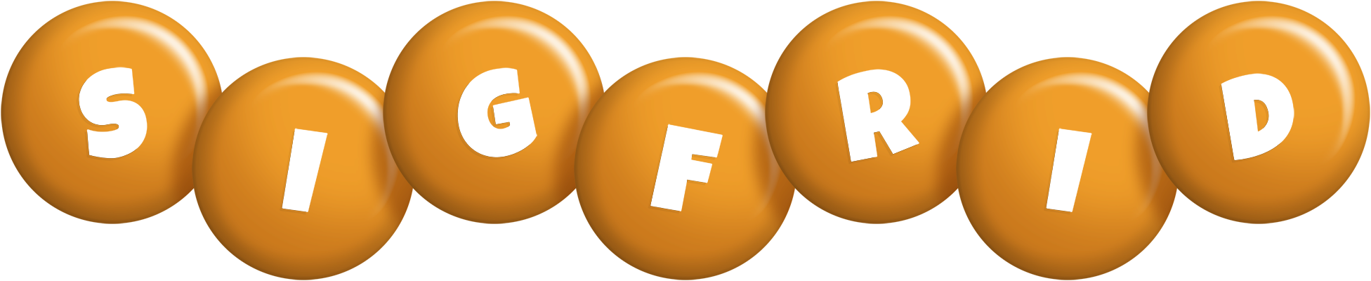 Sigfrid candy-orange logo