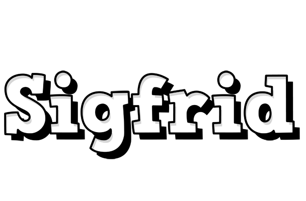 Sigfrid snowing logo