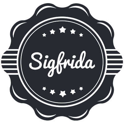Sigfrida badge logo