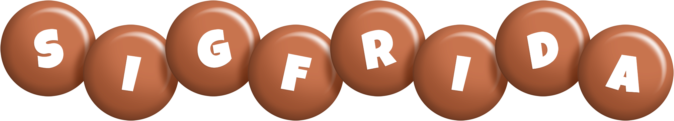 Sigfrida candy-brown logo