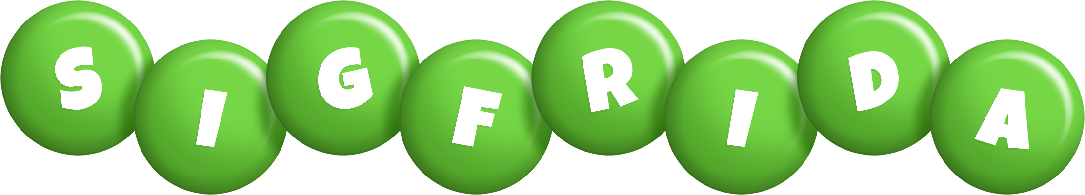 Sigfrida candy-green logo