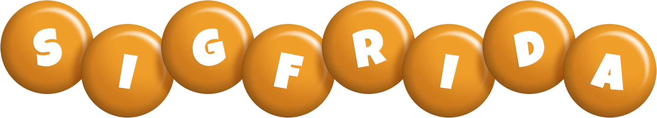 Sigfrida candy-orange logo