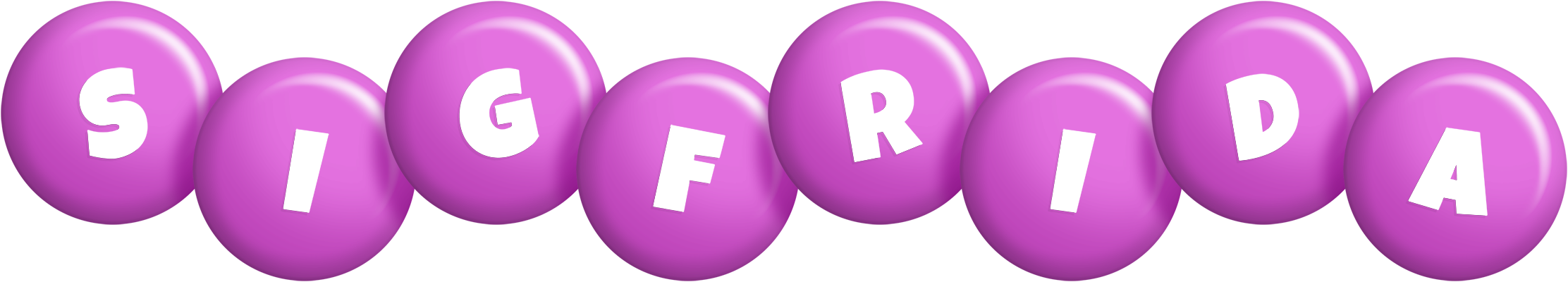 Sigfrida candy-purple logo