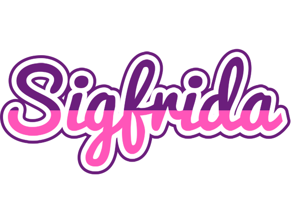 Sigfrida cheerful logo