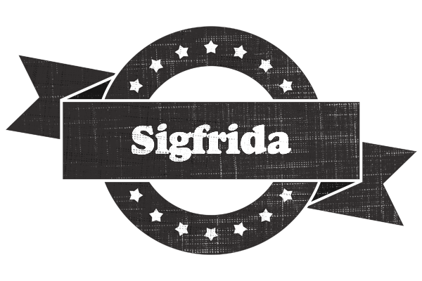 Sigfrida grunge logo