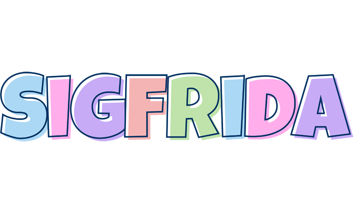 Sigfrida pastel logo