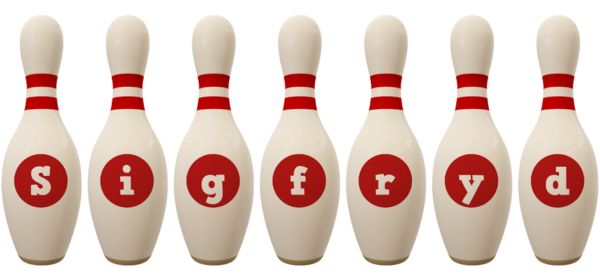 Sigfryd bowling-pin logo