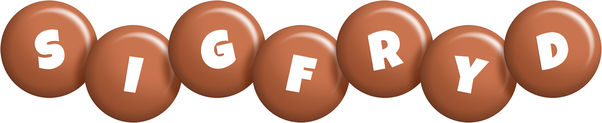 Sigfryd candy-brown logo