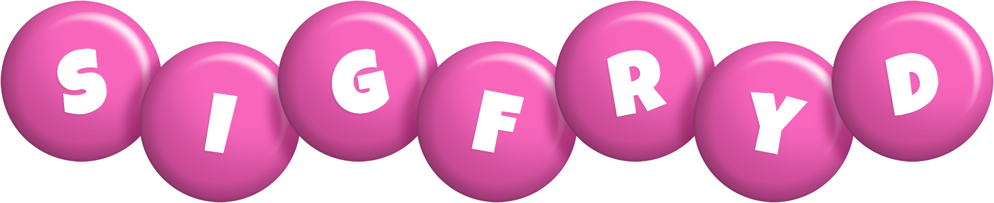 Sigfryd candy-pink logo