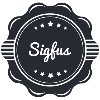 Sigfus badge logo