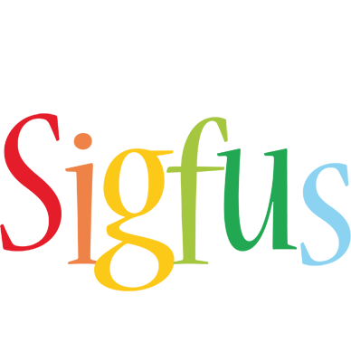 Sigfus birthday logo