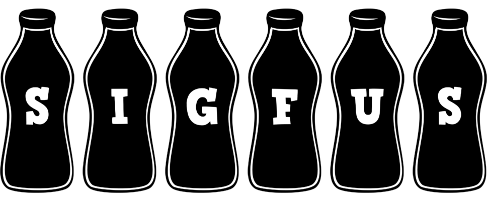 Sigfus bottle logo