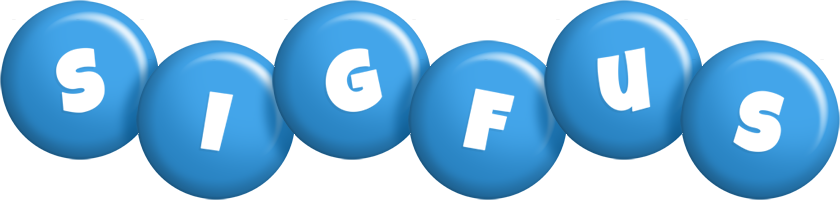 Sigfus candy-blue logo