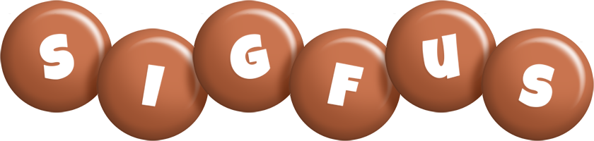 Sigfus candy-brown logo