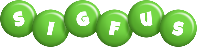 Sigfus candy-green logo