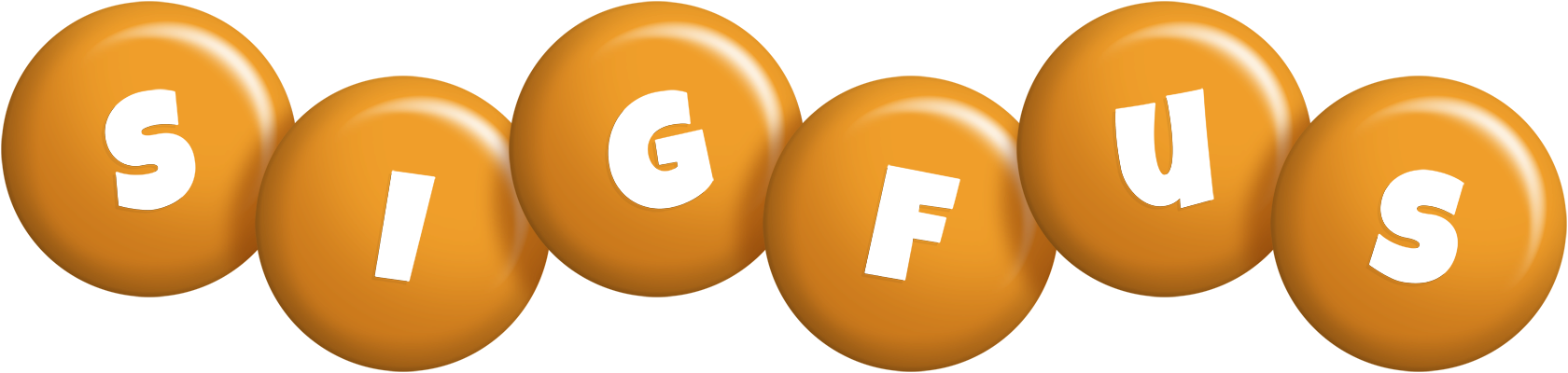 Sigfus candy-orange logo