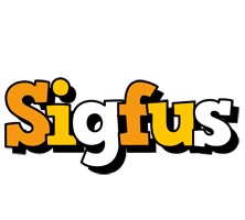 Sigfus cartoon logo