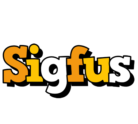 Sigfus cartoon logo