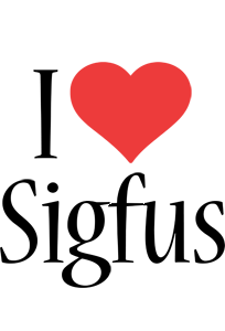 Sigfus i-love logo