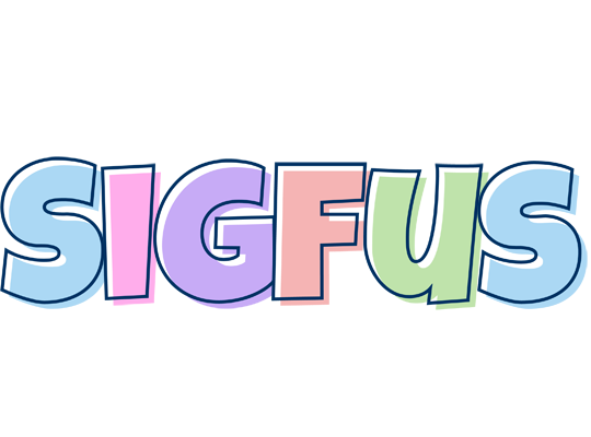 Sigfus pastel logo