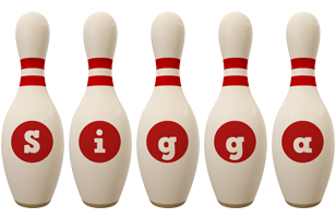 Sigga bowling-pin logo