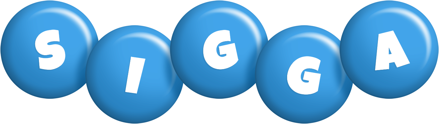 Sigga candy-blue logo