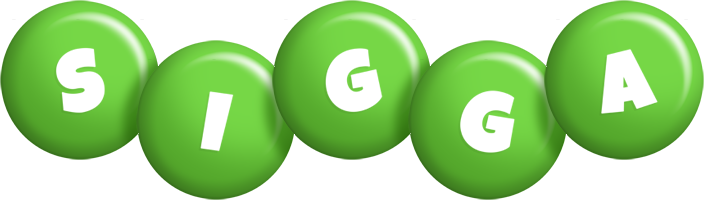 Sigga candy-green logo