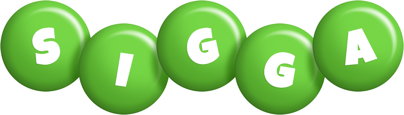 Sigga candy-green logo