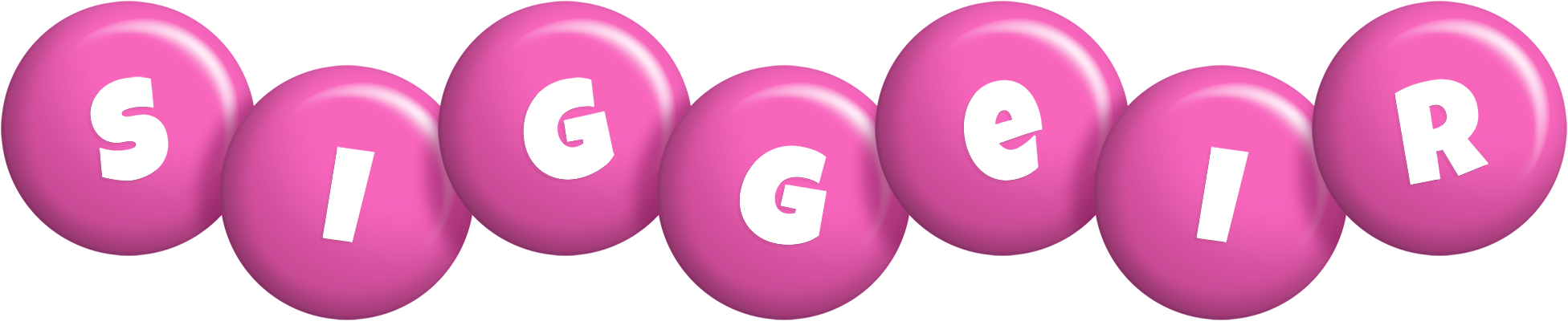 Siggeir candy-pink logo