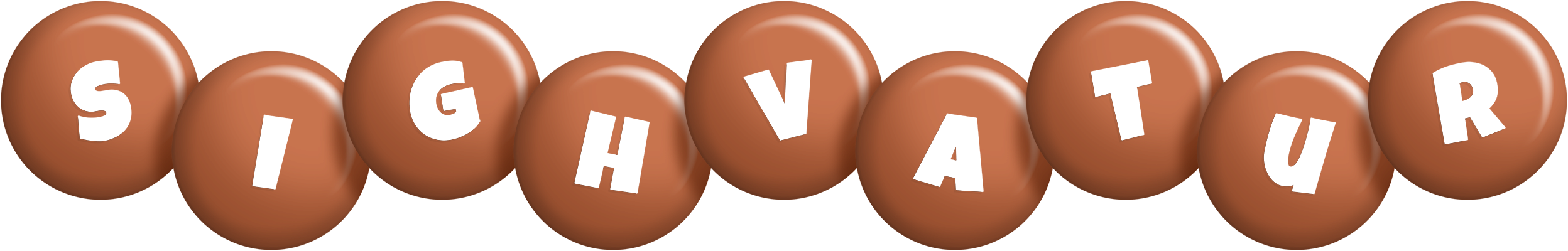 Sighvatur candy-brown logo