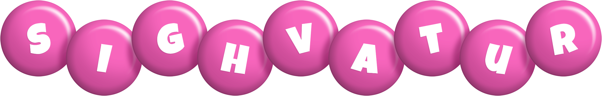 Sighvatur candy-pink logo