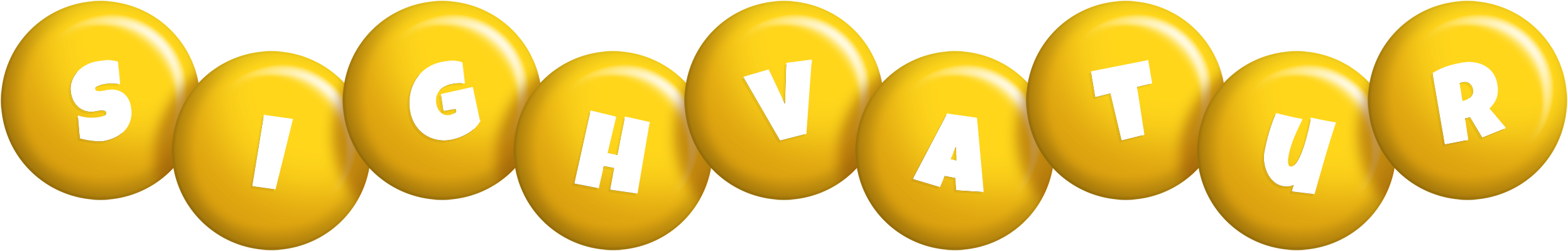 Sighvatur candy-yellow logo