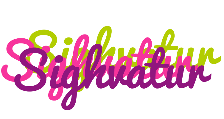 Sighvatur flowers logo