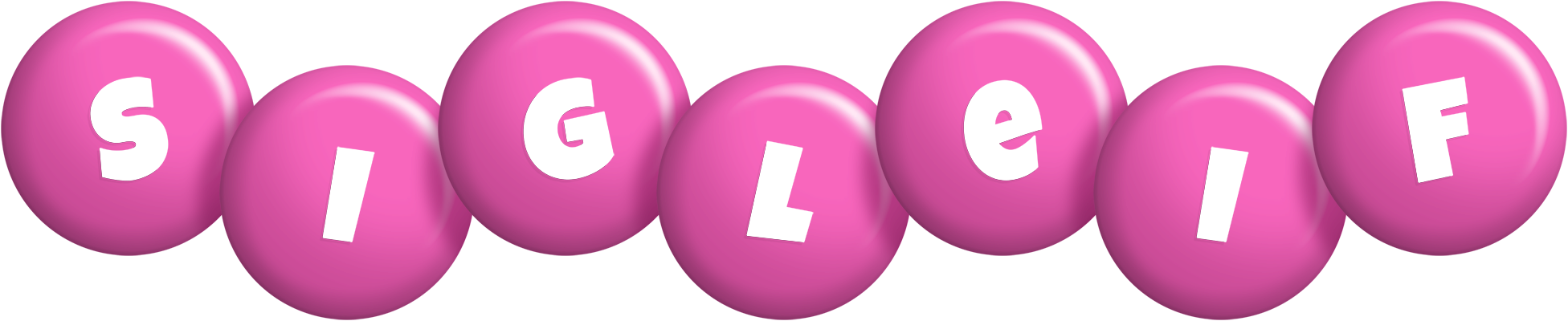 Sigleif candy-pink logo
