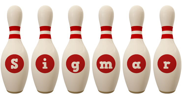 Sigmar bowling-pin logo