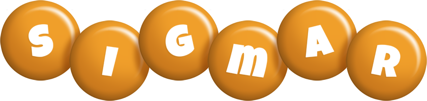 Sigmar candy-orange logo