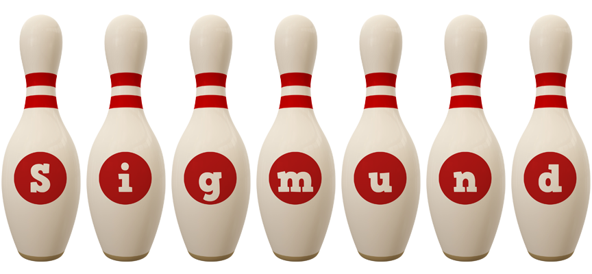 Sigmund bowling-pin logo