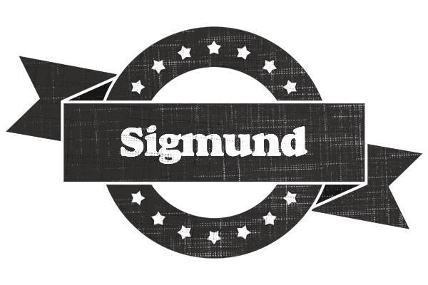 Sigmund grunge logo