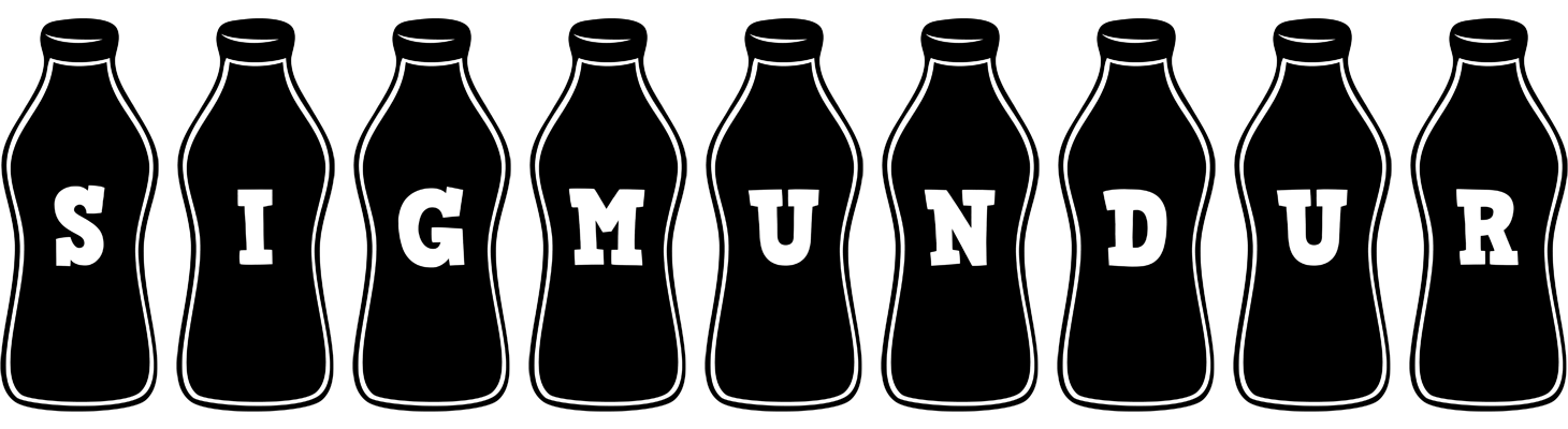 Sigmundur bottle logo