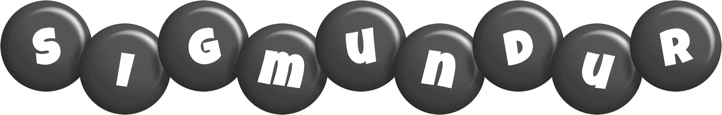 Sigmundur candy-black logo