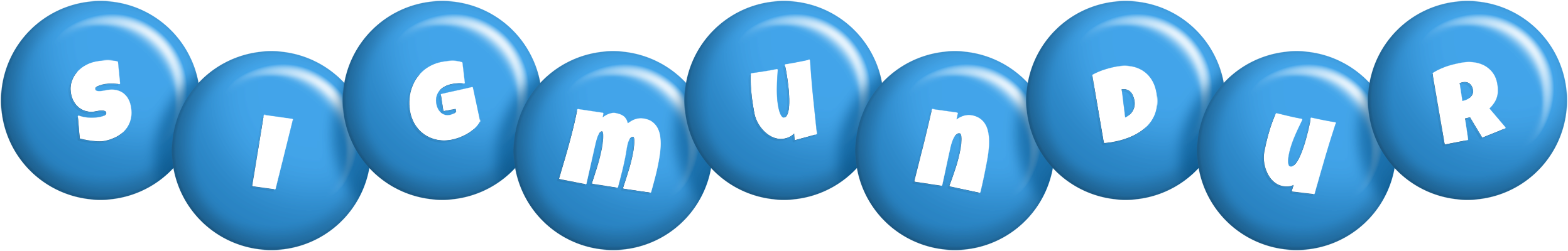 Sigmundur candy-blue logo