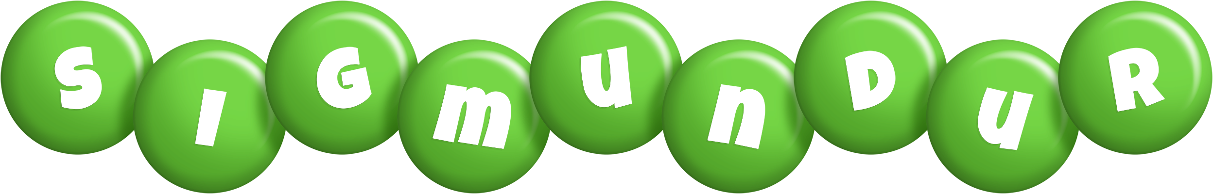 Sigmundur candy-green logo