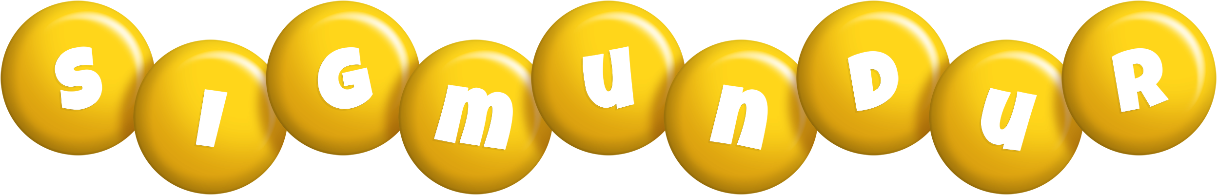 Sigmundur candy-yellow logo